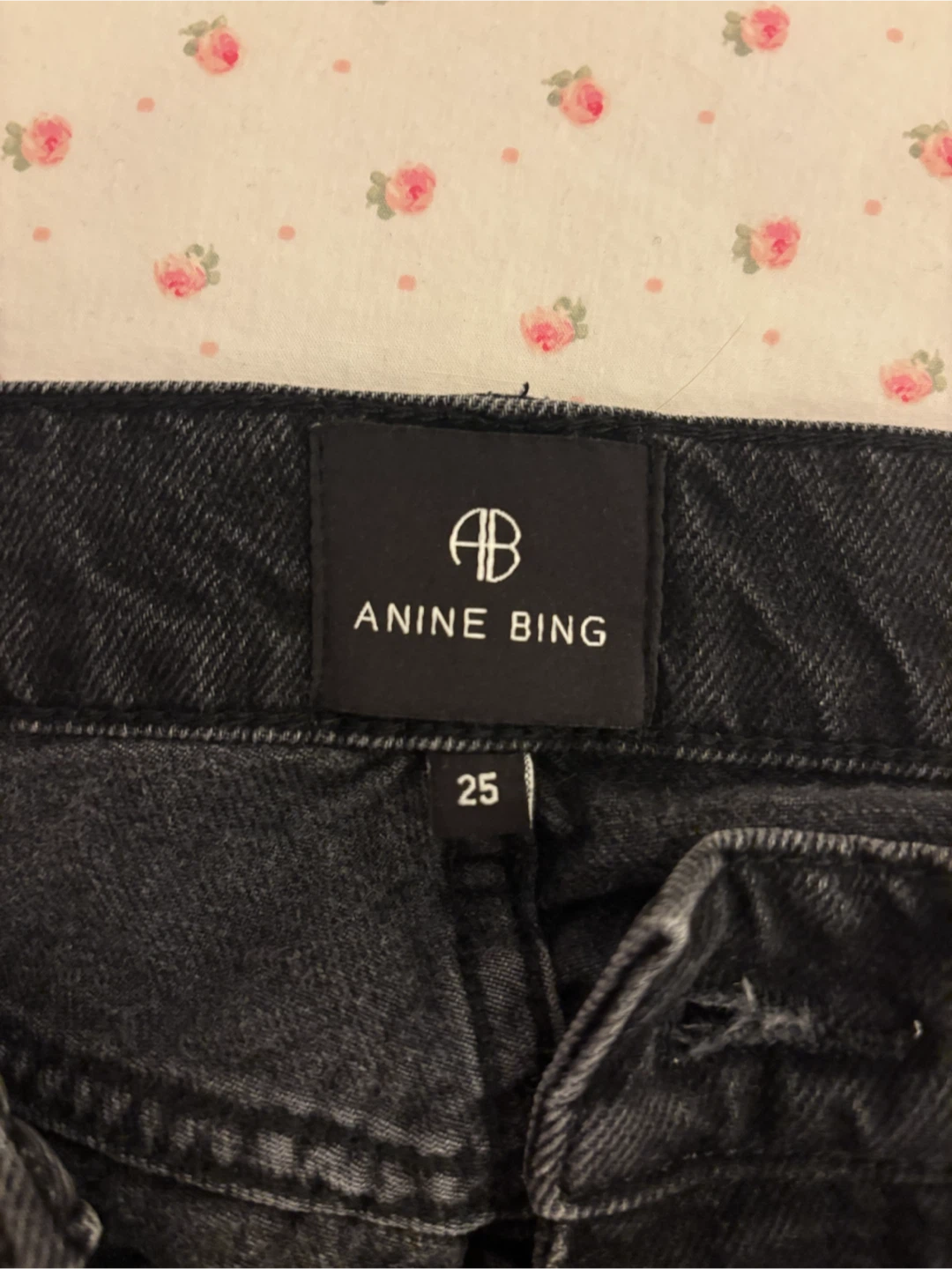 Anine Bing Black Denim Jeans Size 25