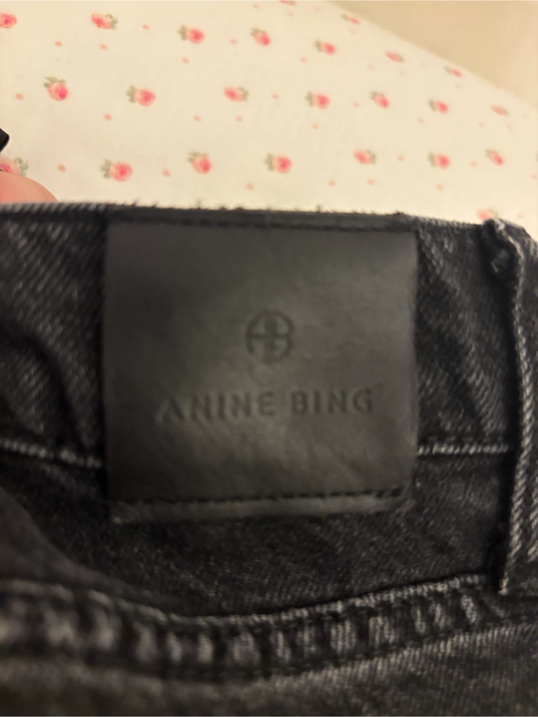 Anine Bing Black Denim Jeans Size 25 - photo 5