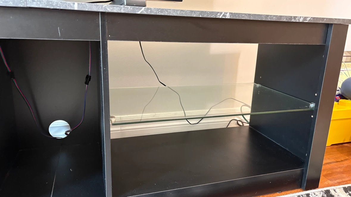 Modern Black LED TV Stand / TV Table - photo 3