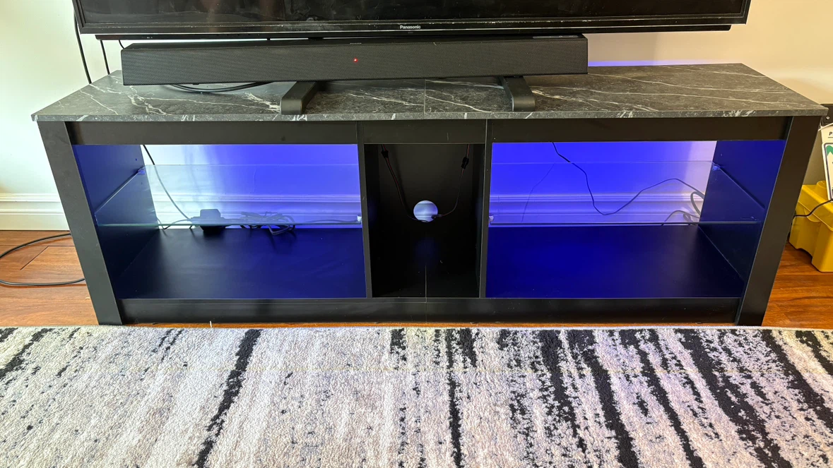Modern Black LED TV Stand / TV Table - photo 5