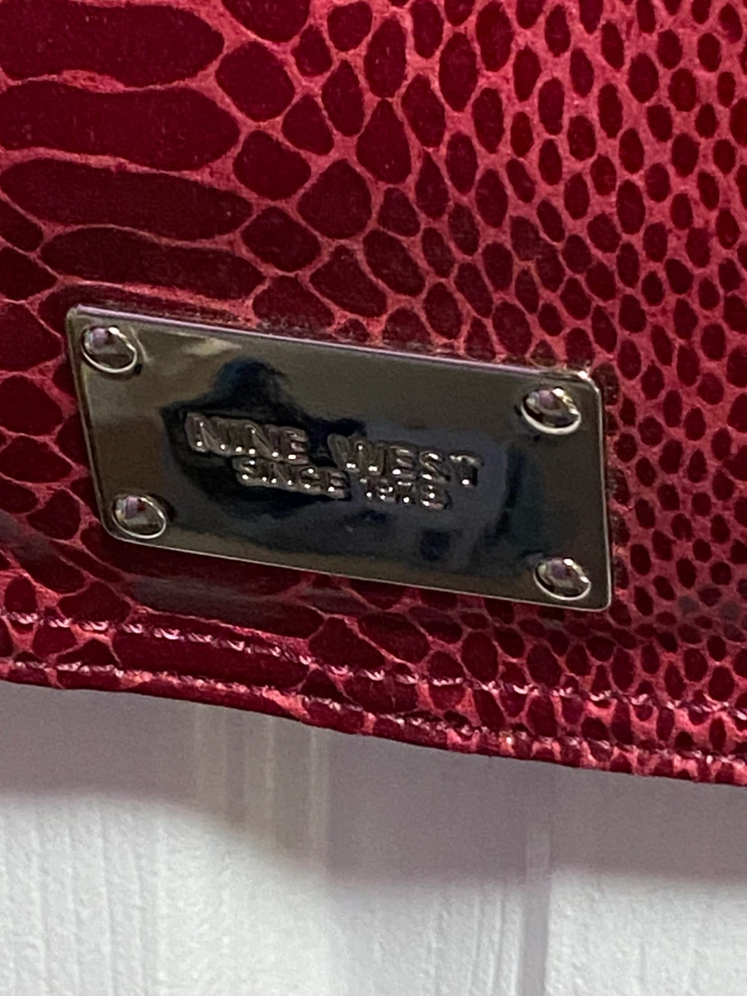 Nine West Pink Snake Print Clutch - photo 3