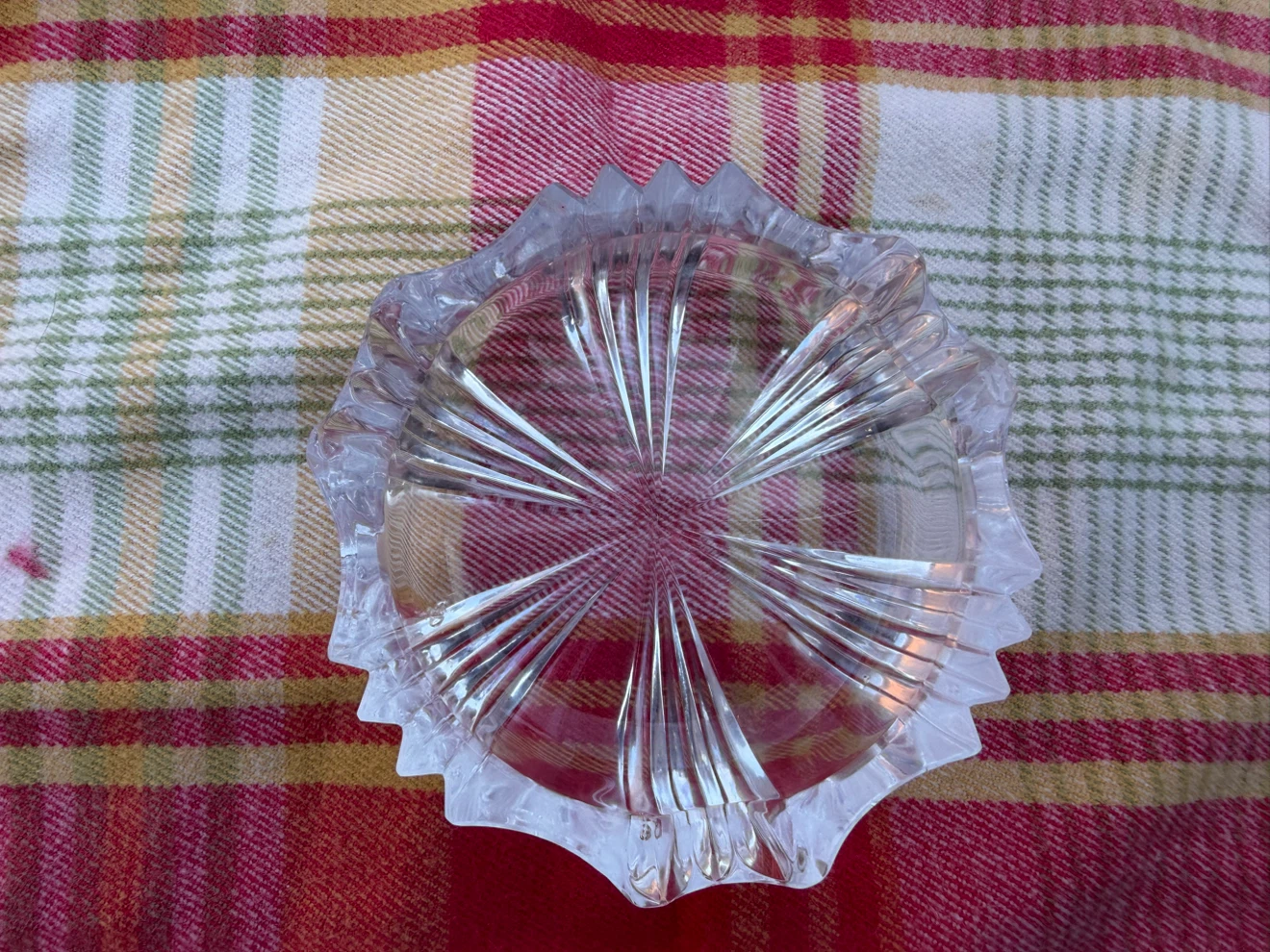 Beyer Bleiikristall  24 vH Led Crystal 2 Clear Glass Ashtrays - photo 4