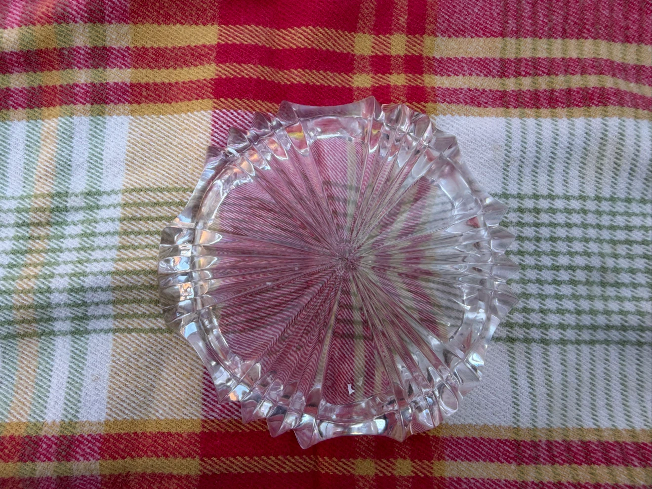 Beyer Bleiikristall  24 vH Led Crystal 2 Clear Glass Ashtrays - photo 5