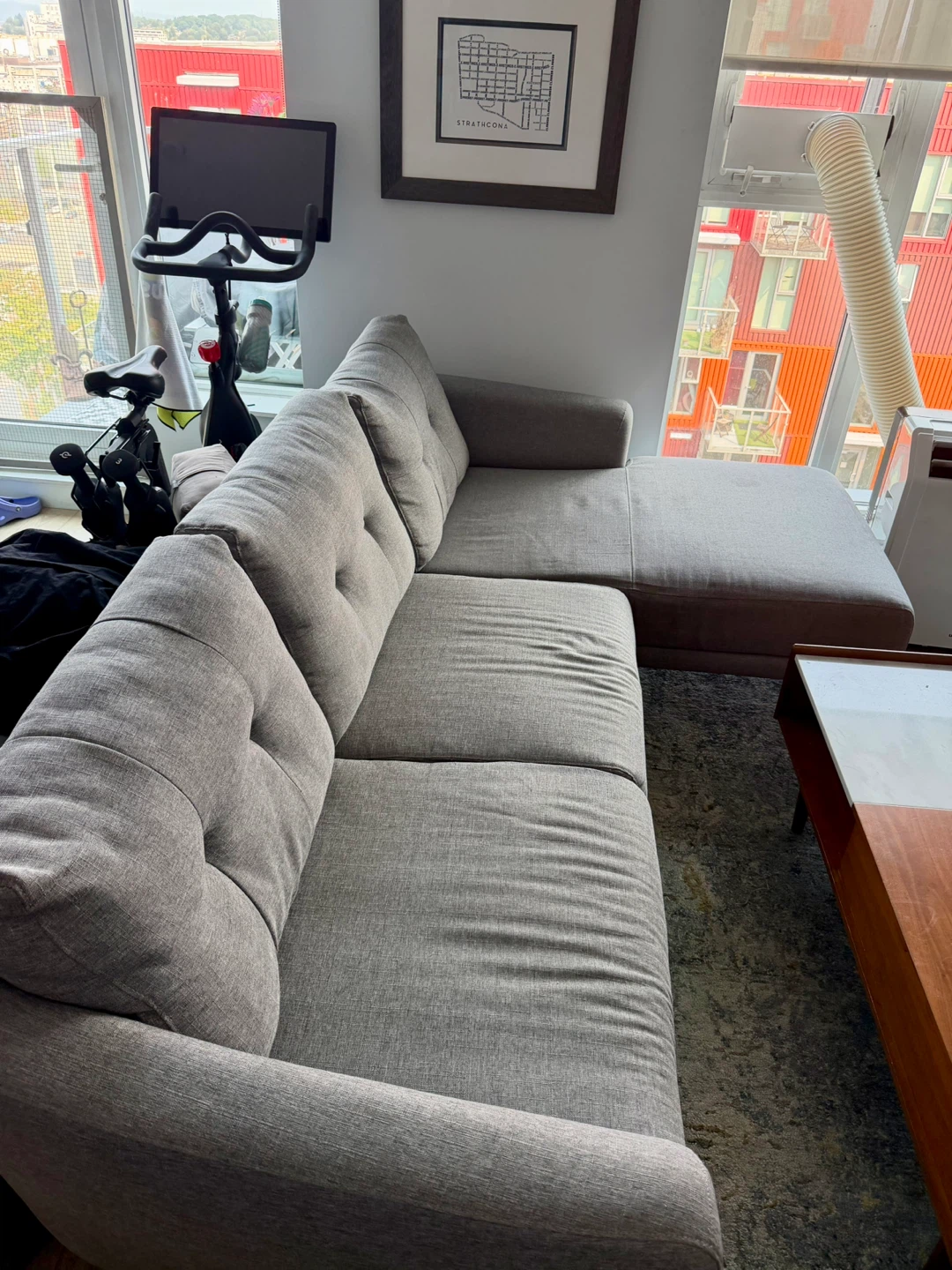 Moe’s Sectional Sofa couch With Chaise