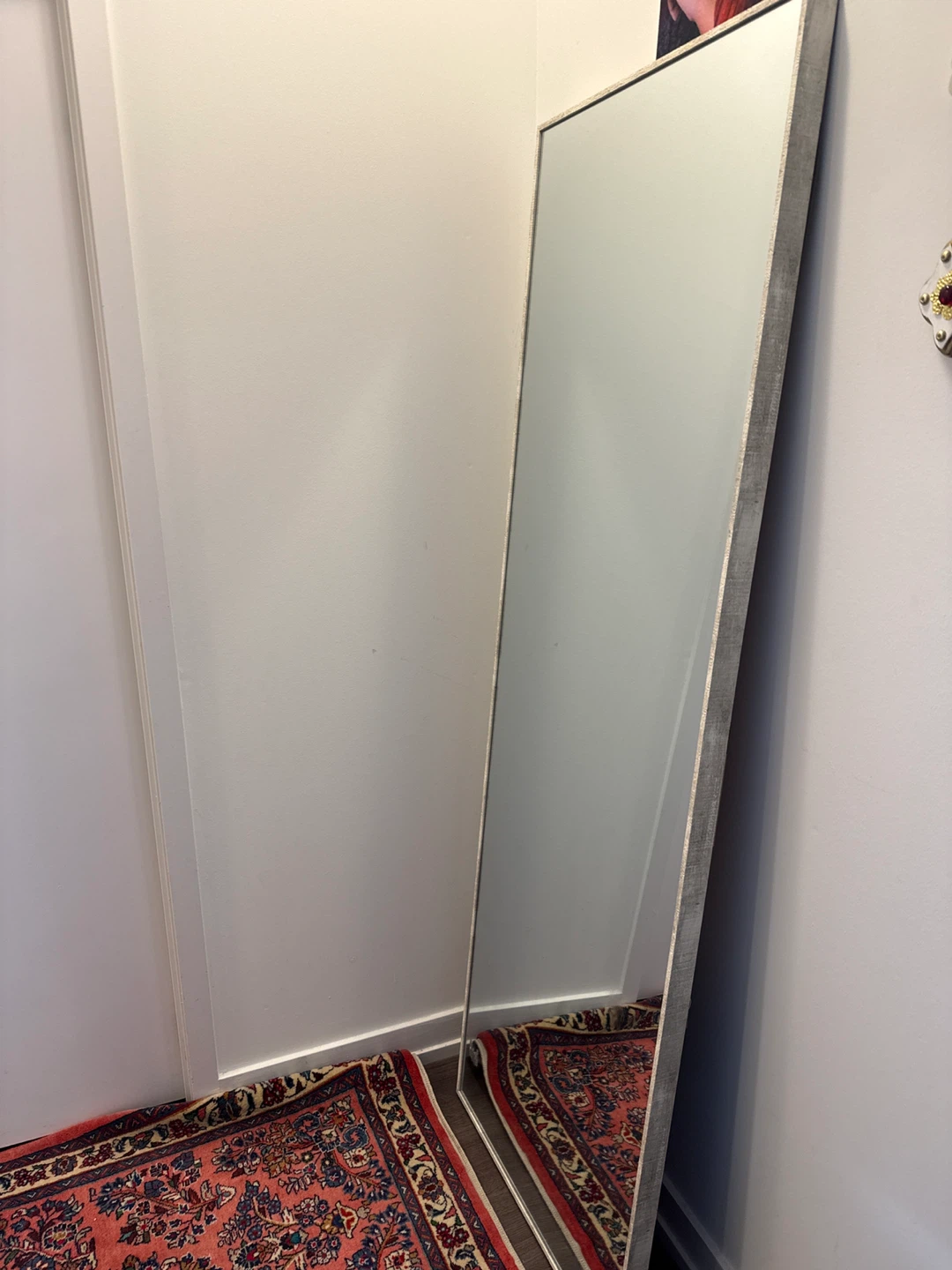 Full Length Mirror with Grey Frame