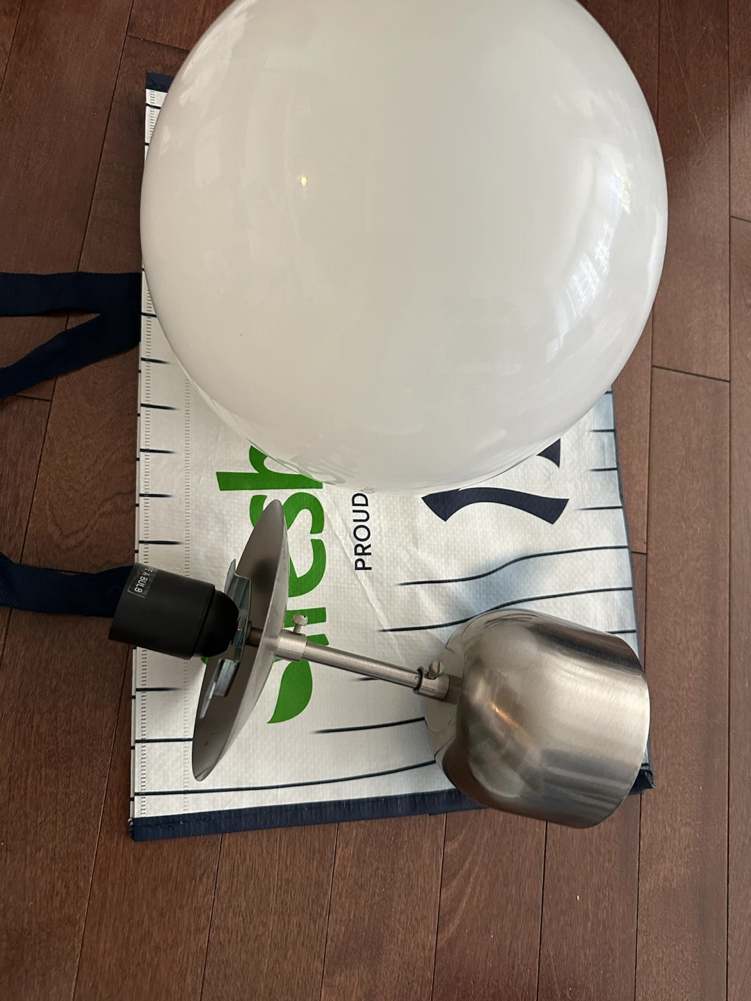 White Globe Pendant Light Fixture