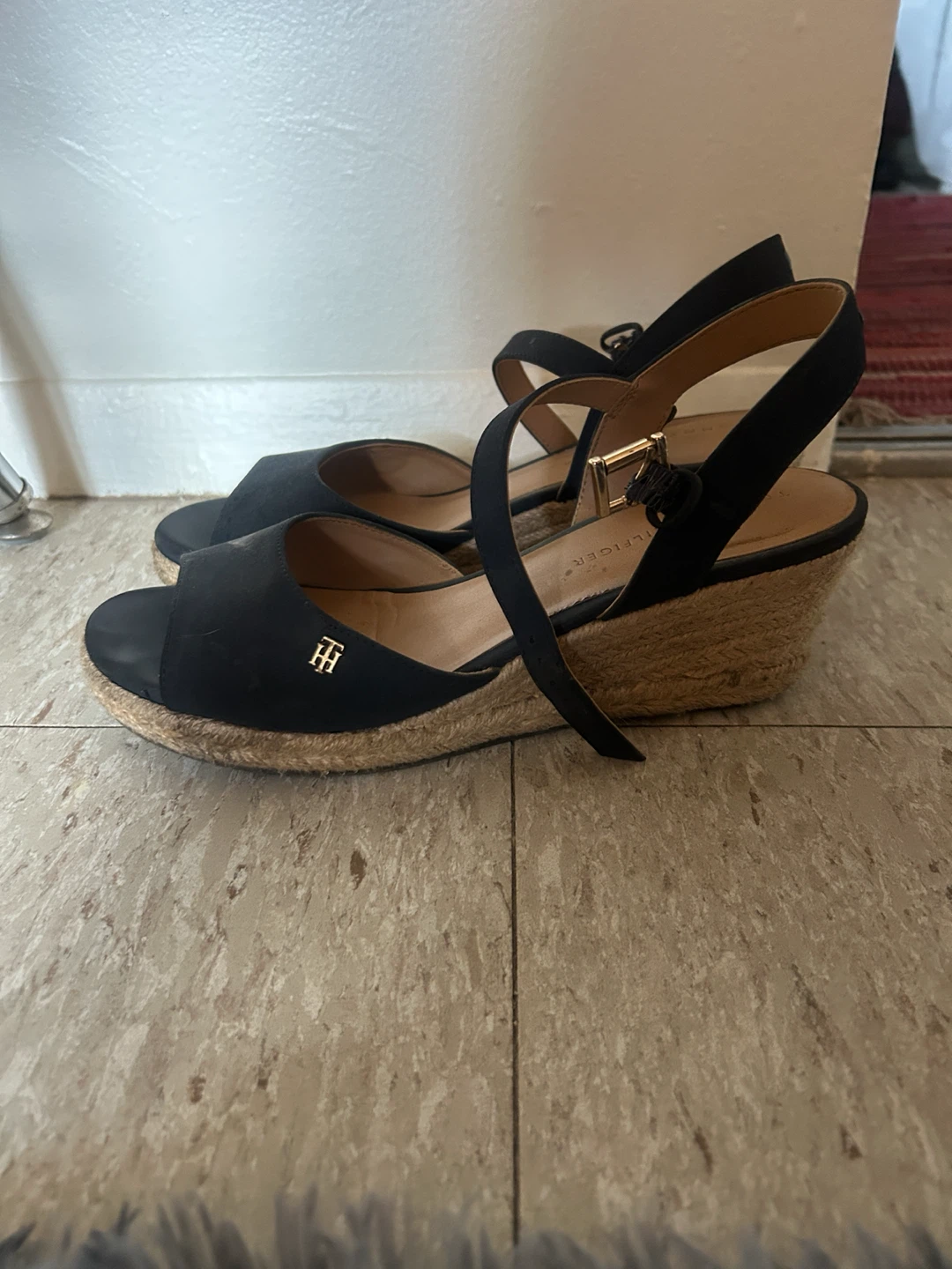 Tommy Hilfiger Navy Blue Wedge Sandals - photo 2