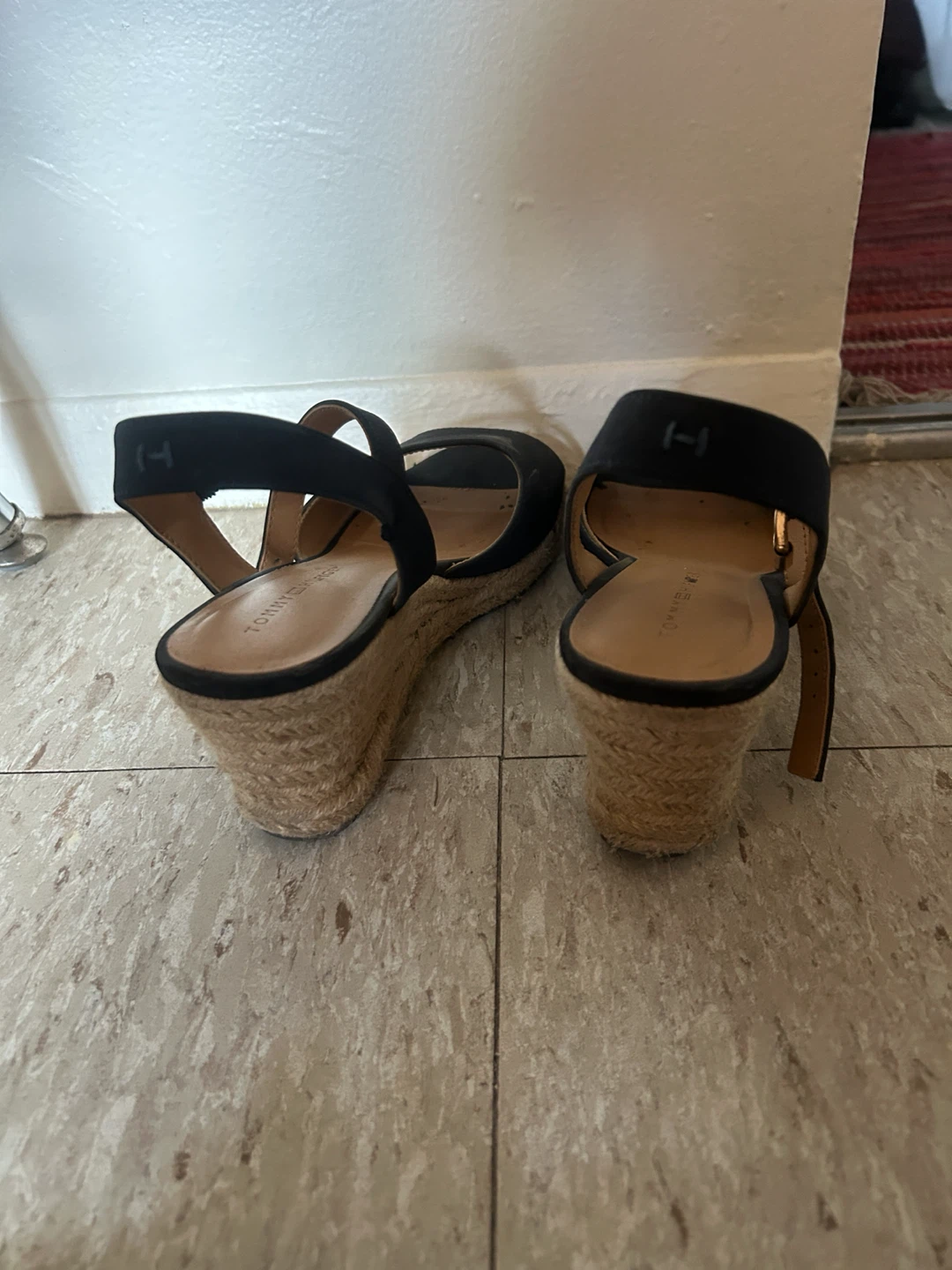 Tommy Hilfiger Navy Blue Wedge Sandals - photo 3