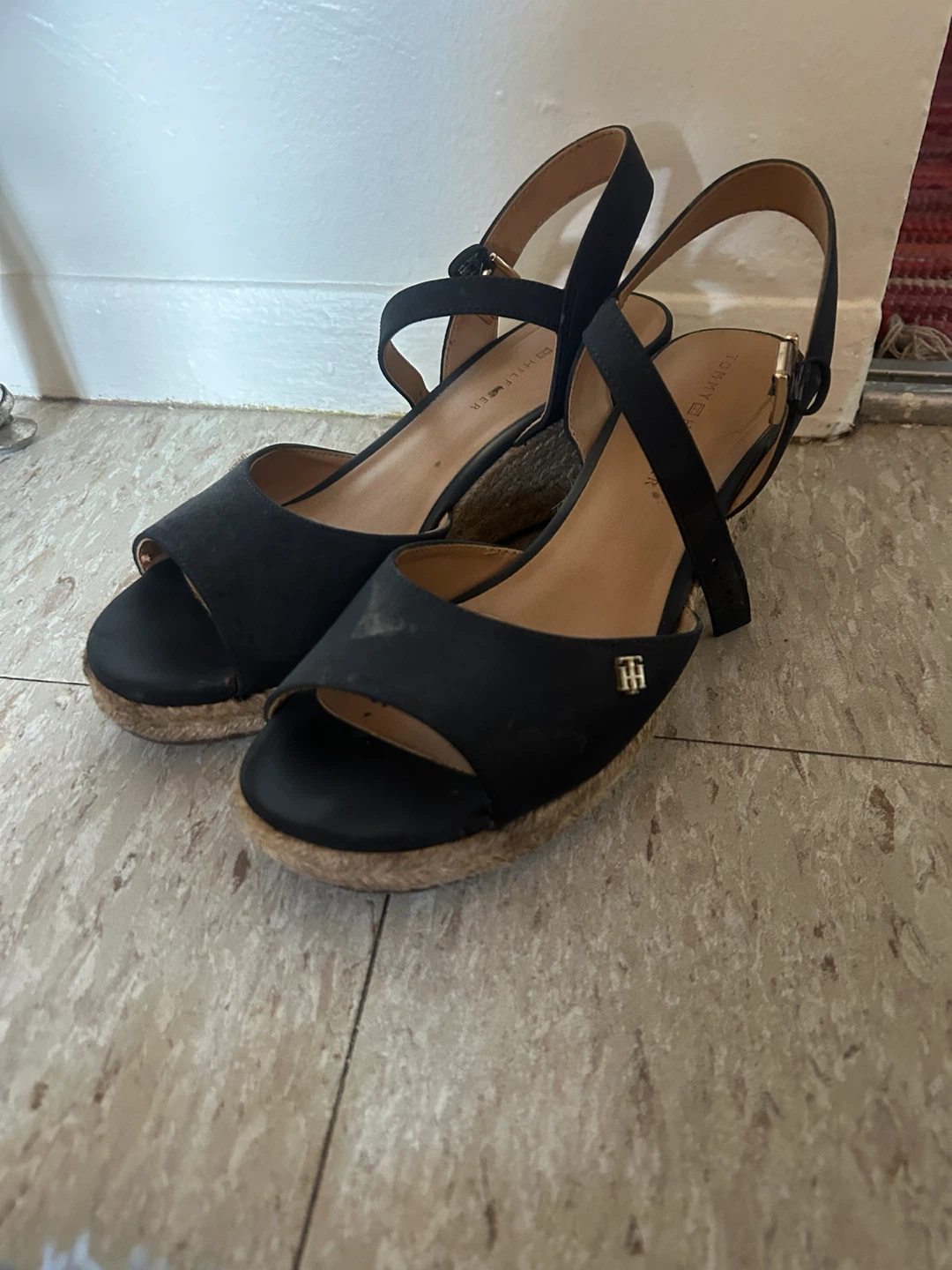 Tommy Hilfiger Navy Blue Wedge Sandals - photo 4