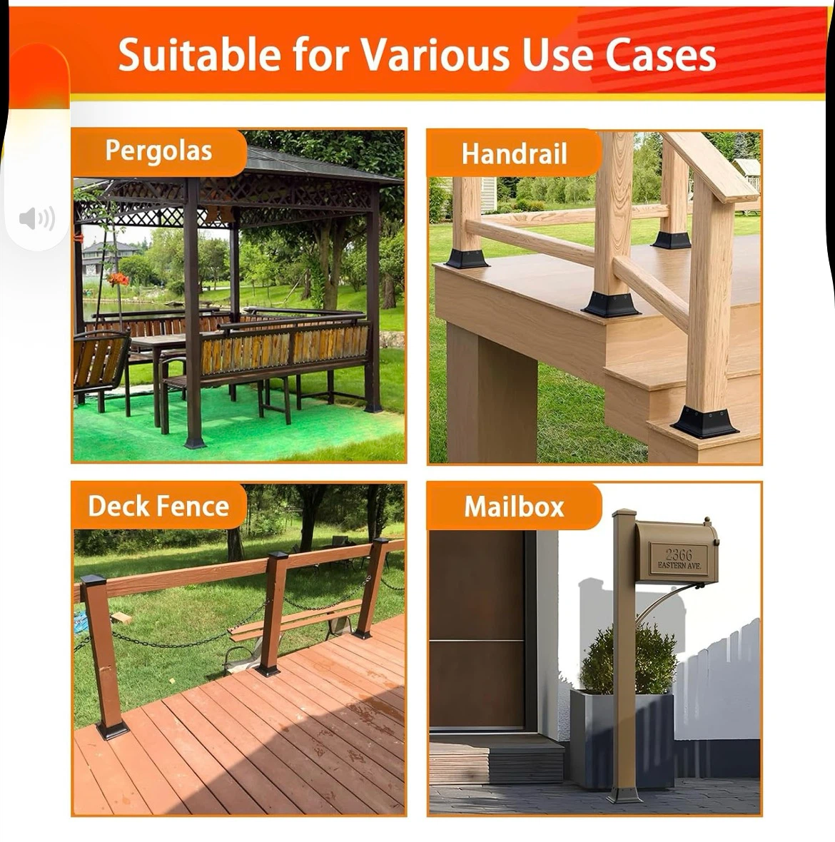 x4 Post Base 10Pcs - photo 5