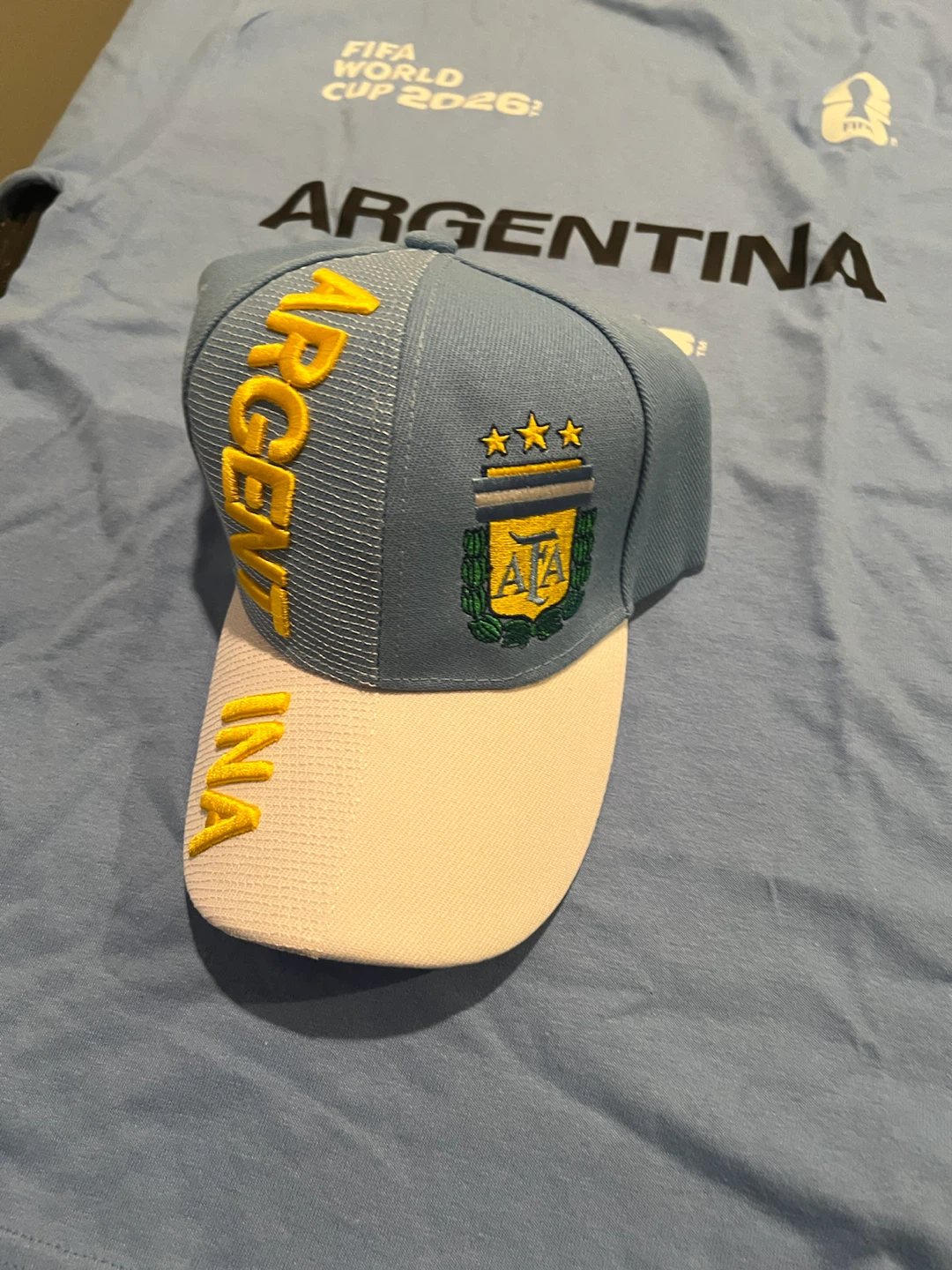 FIFA World Cup 2026 Argentina T-Shirt & Cap Set - Size M - photo 2