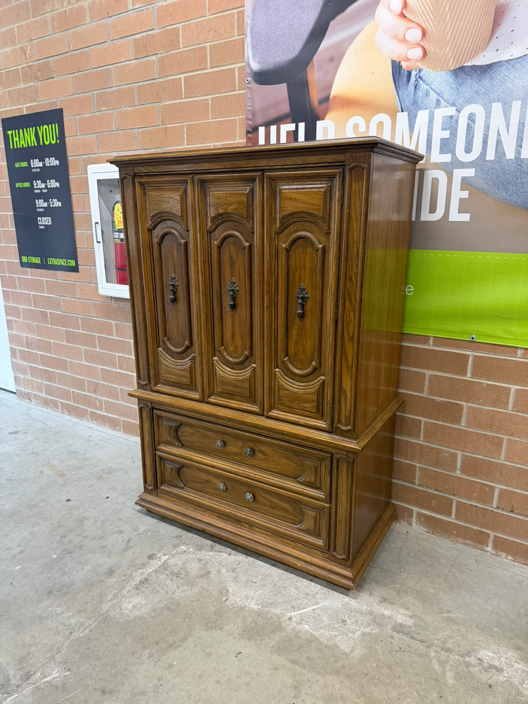 Thomasville Wood Armoire with Drawers - photo 3