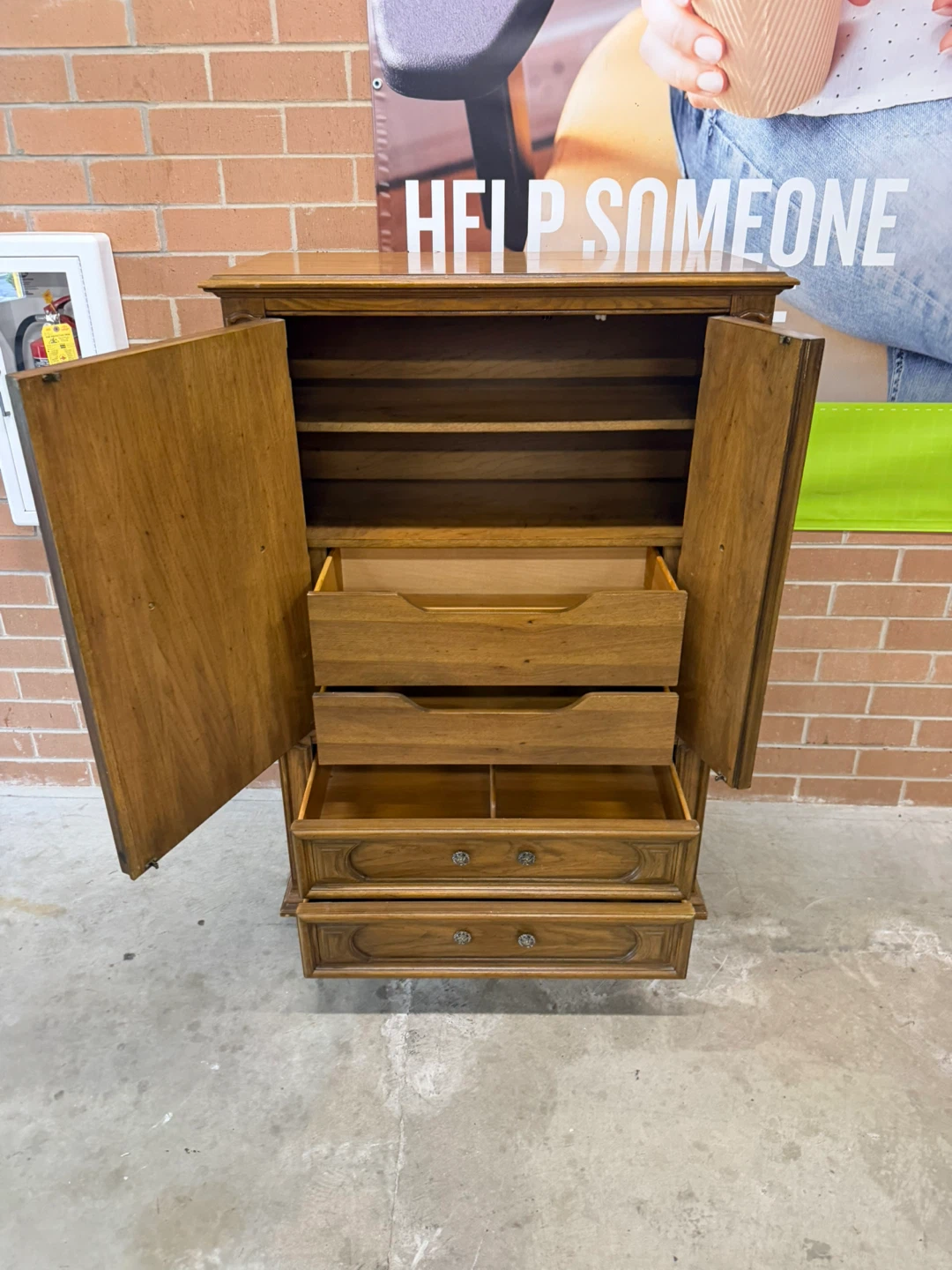 Thomasville Wood Armoire with Drawers - photo 4