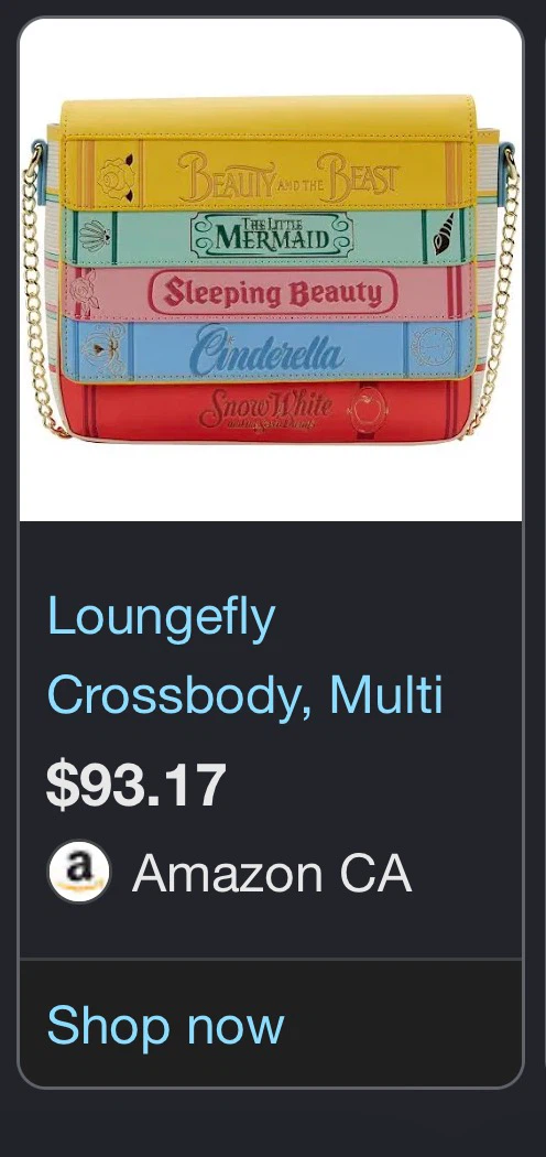 Loungefly Disney Princess Book Crossbody Bag - photo 4