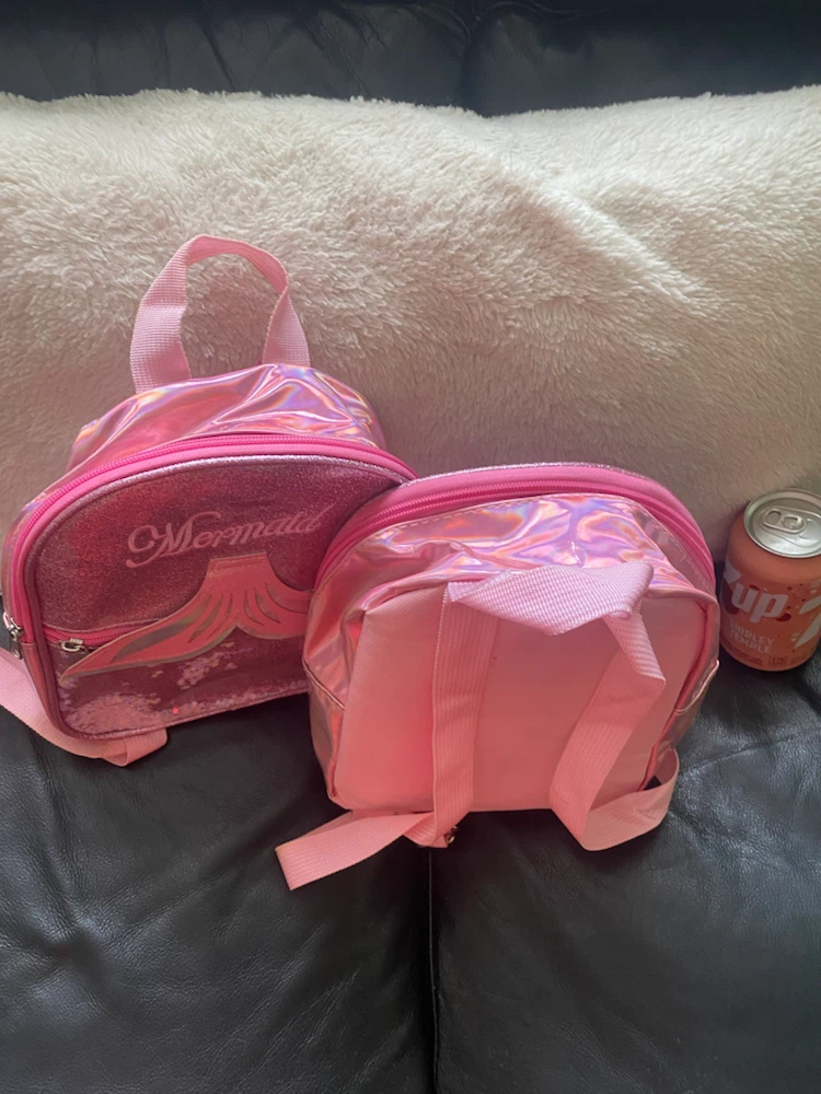 Pink Mermaid Glitter Backpacks - photo 4