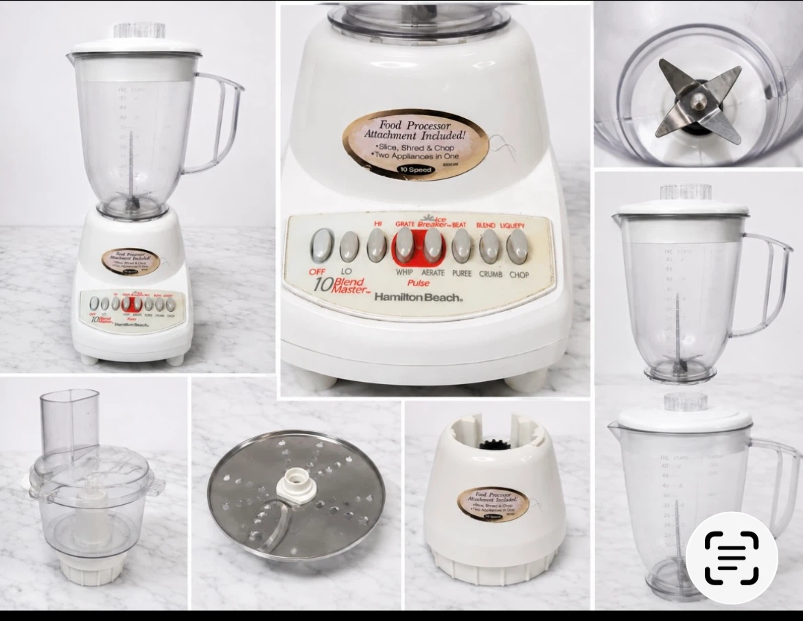 Hamilton Beach 10 Speed Blender with Food Processor Attachment - photo 2