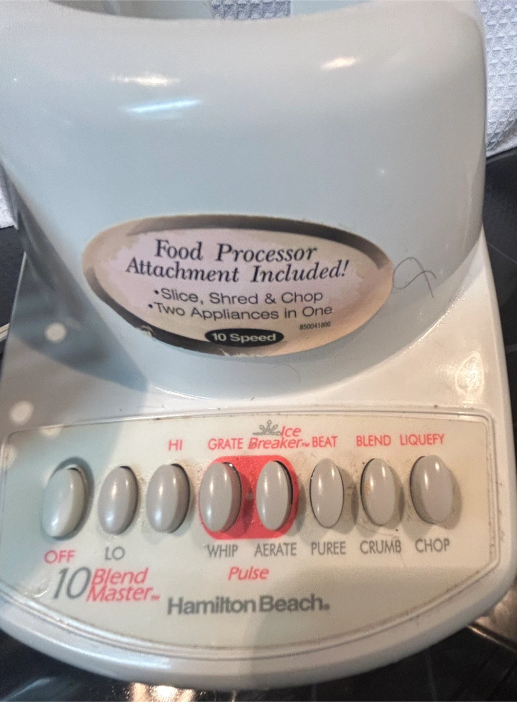 Hamilton Beach 10 Speed Blender with Food Processor Attachment - photo 4
