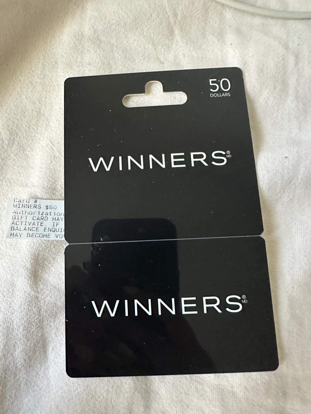 $50 Winners Gift Card