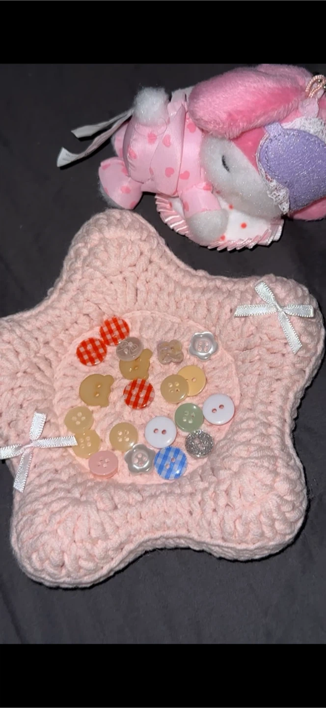 Handmade Crochet Star Coaster / Jewellery Dish (Customizable) - photo 2
