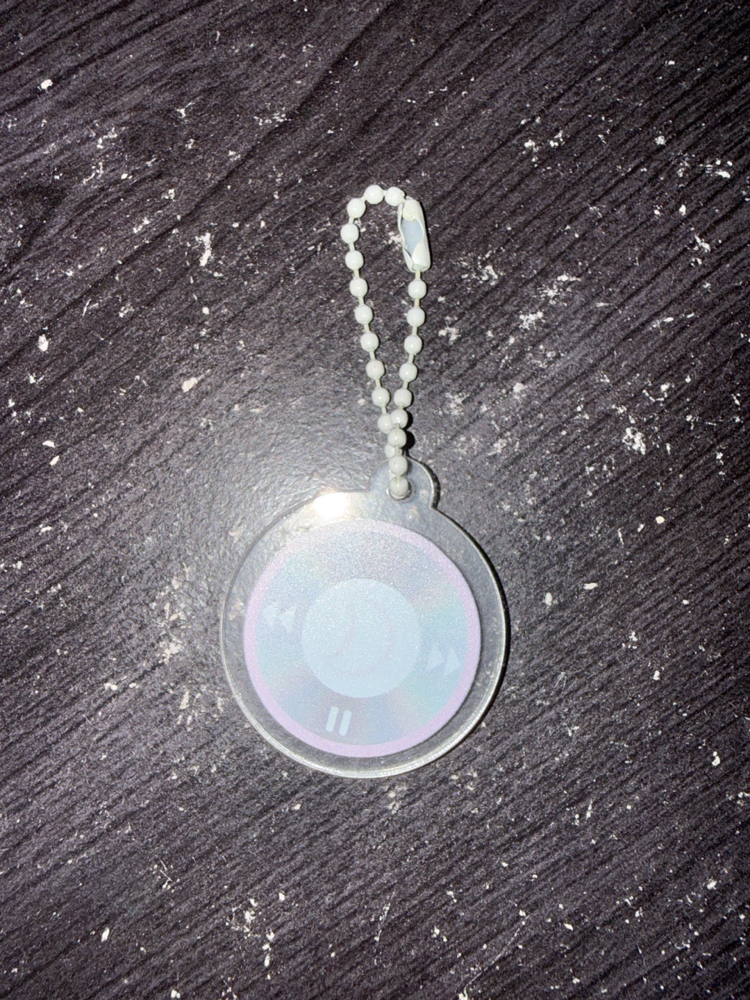 Round Music Player Keychain