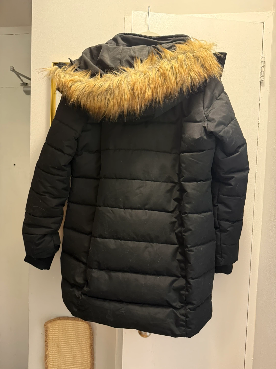 NOIZE Hannah - Black Puffer Winter Coat with Fur Hood - photo 2