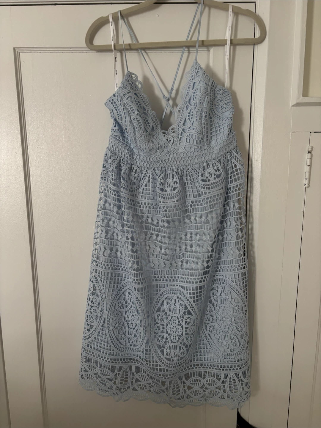 Bardot Light Blue Lace Dress