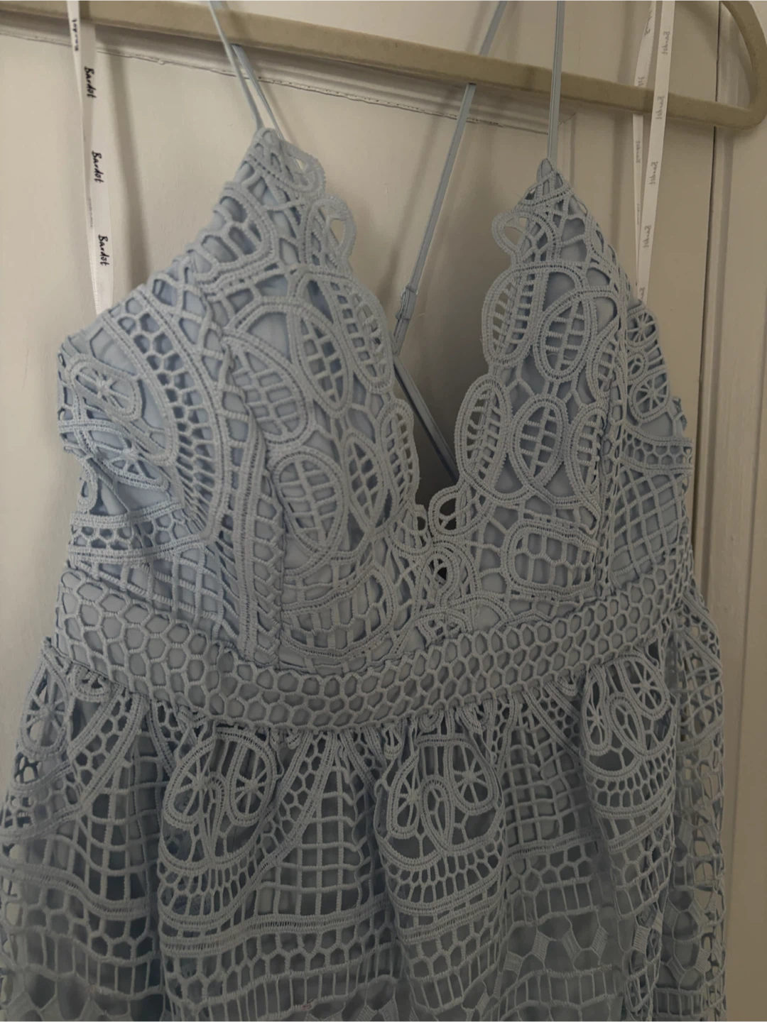 Bardot Light Blue Lace Dress - photo 3