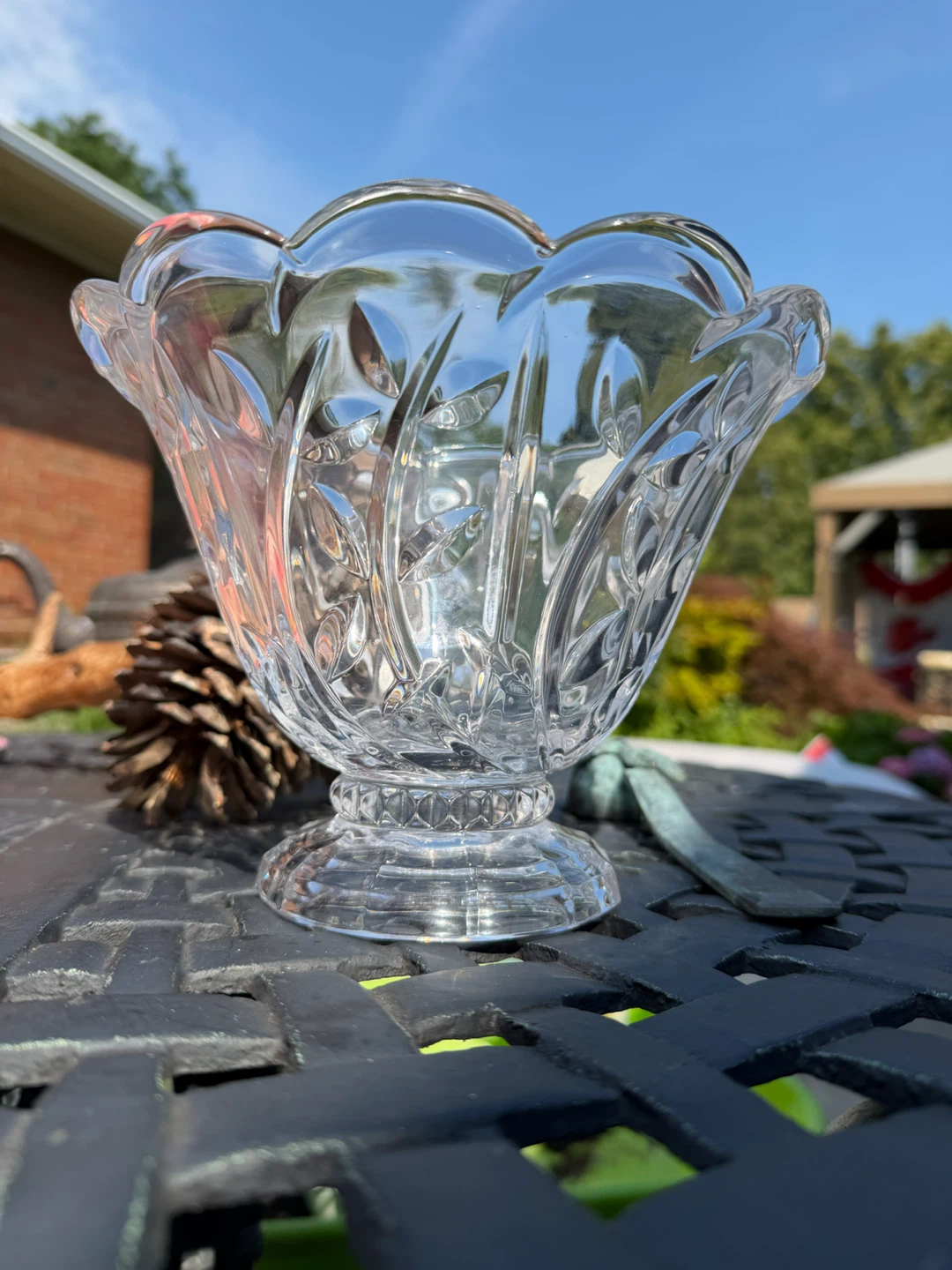 Cut Glass Crystal Bowl “Crystal Clear “ - photo 2