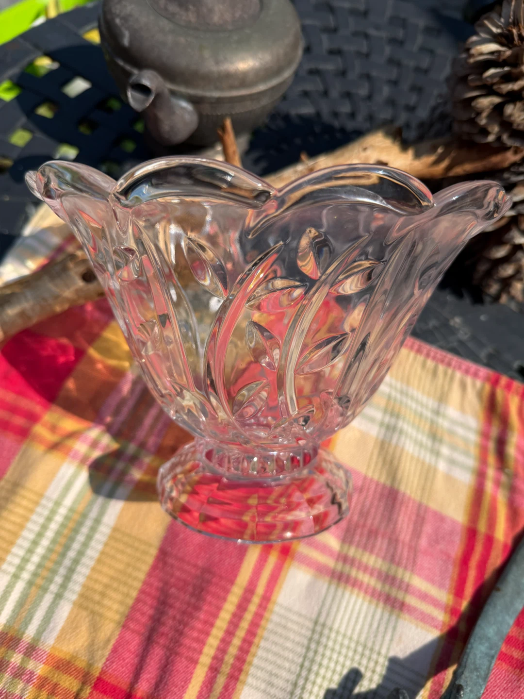 Cut Glass Crystal Bowl “Crystal Clear “ - photo 5