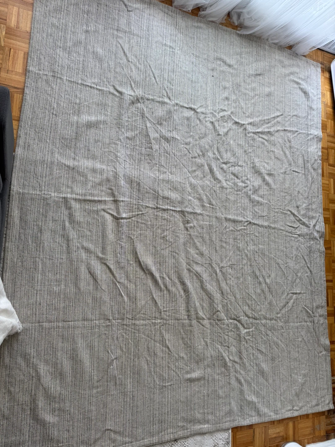 Neutral Striped Area Rug - photo 2