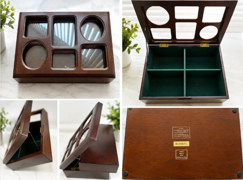 Bombay Wooden Box with Photo Frames - photo 2