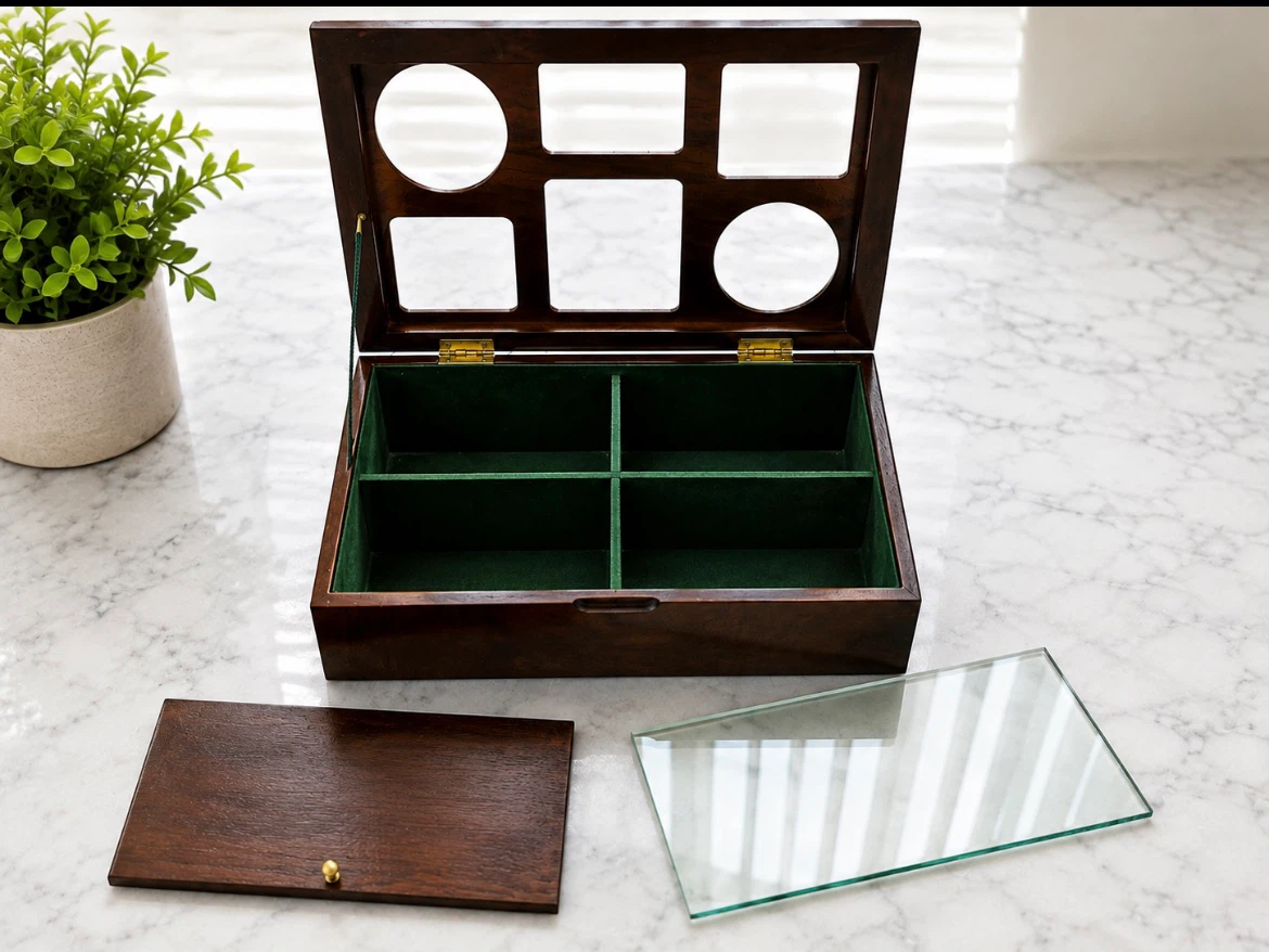 Bombay Wooden Box with Photo Frames - photo 3