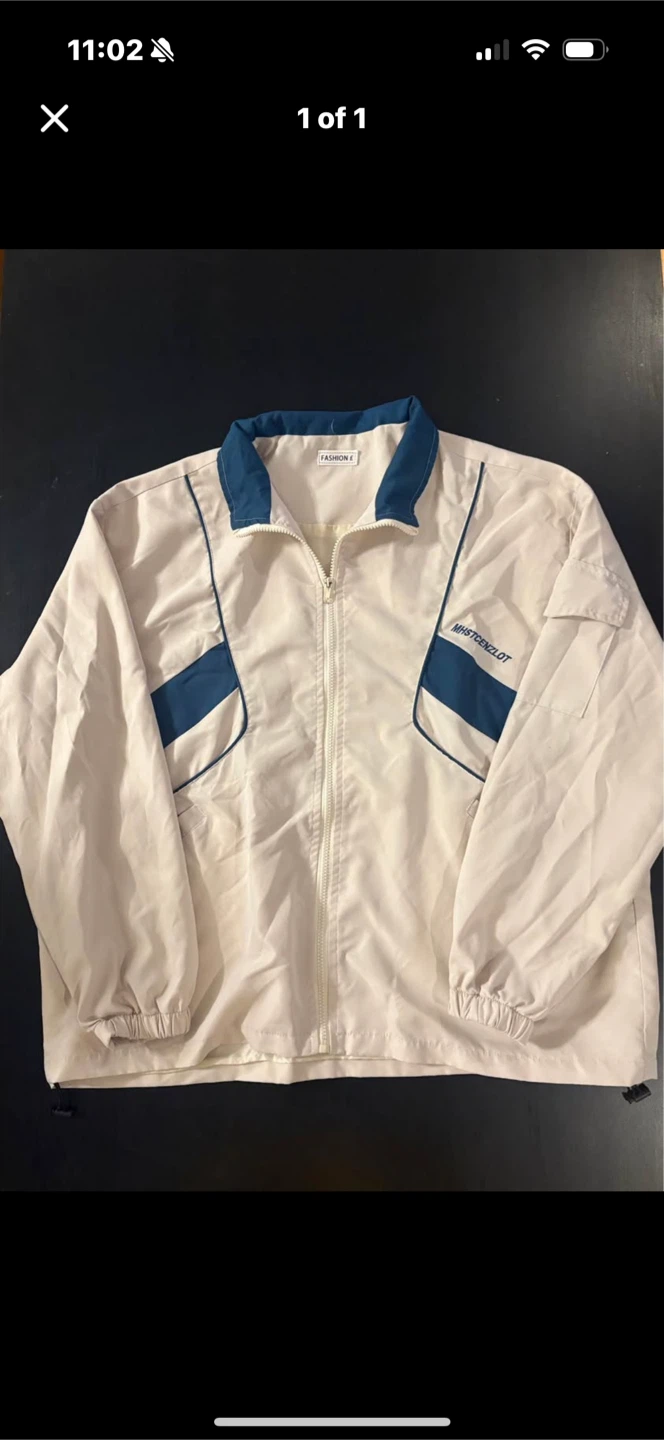 Y2K Windbreaker Cream Light Jacket