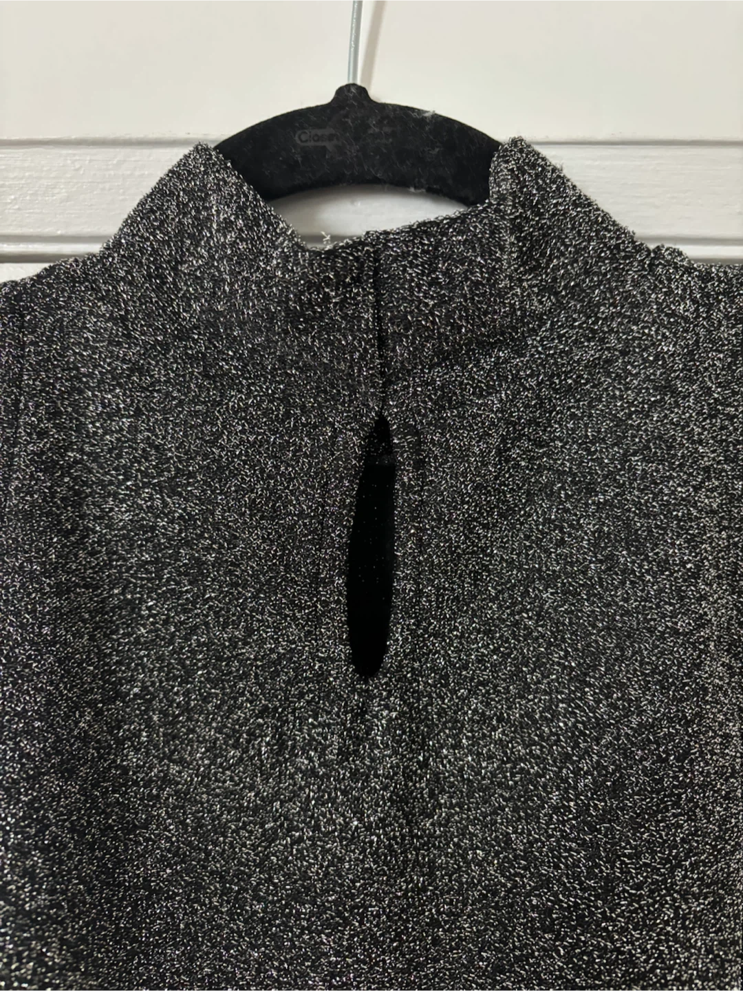 H&M Glitter Mock Neck Sleeveless Bodysuit - photo 3
