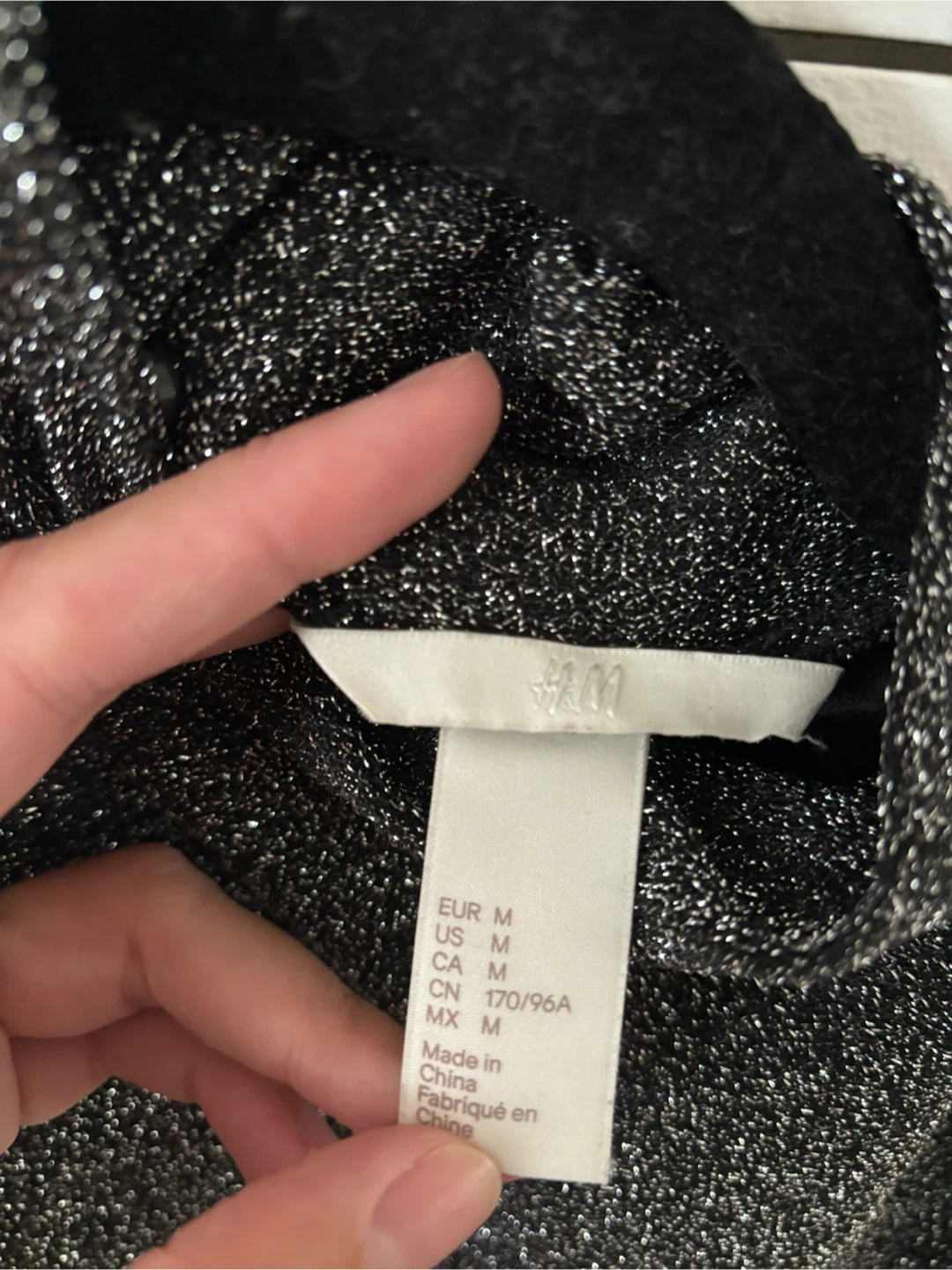H&M Glitter Mock Neck Sleeveless Bodysuit - photo 5