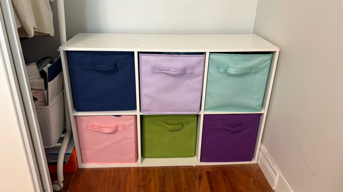 6-Cube Storage Organizer + 6 Fabric Drawers