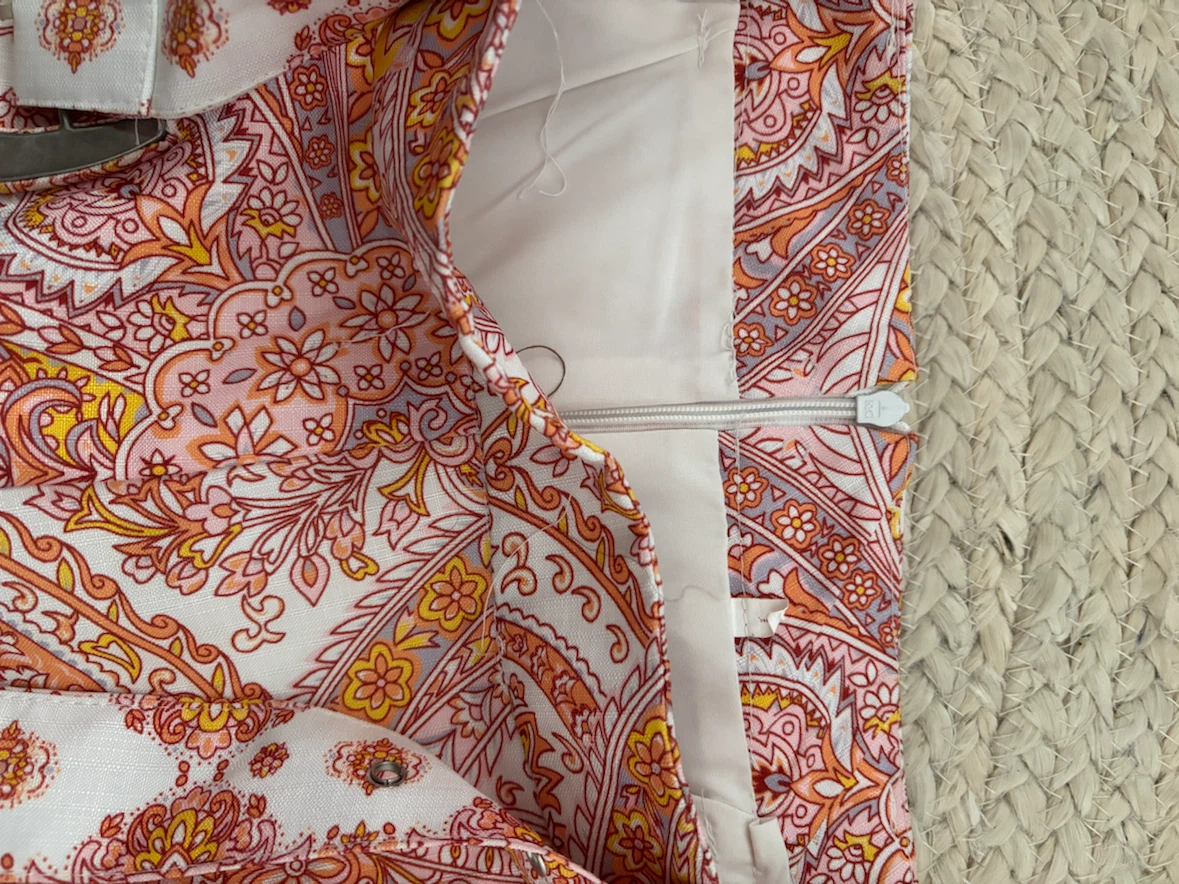 Paisley Print Shorts with Belt - photo 4