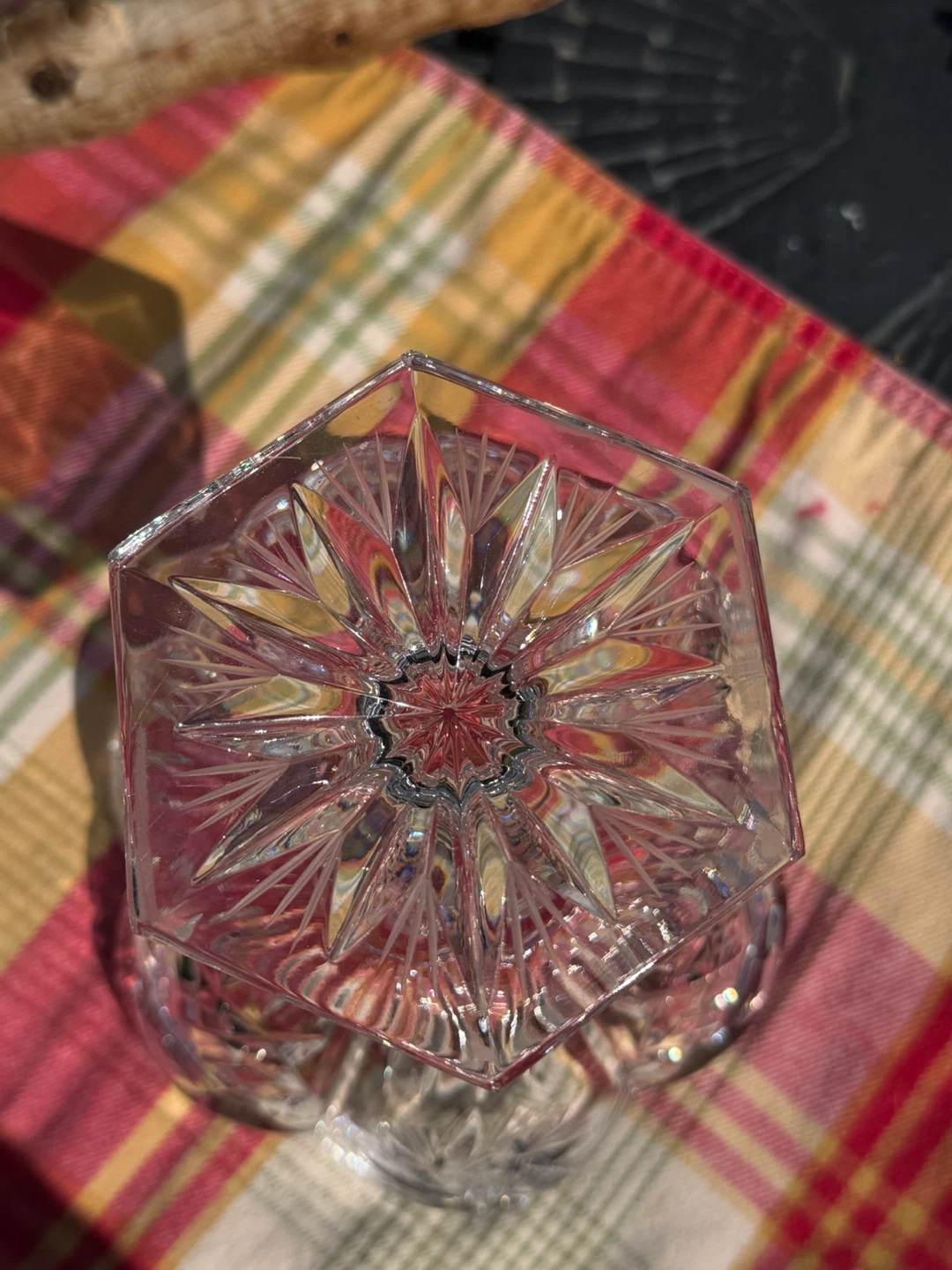 Vintage Star of David Crystal Pedestal Compote Candy Dish - photo 5