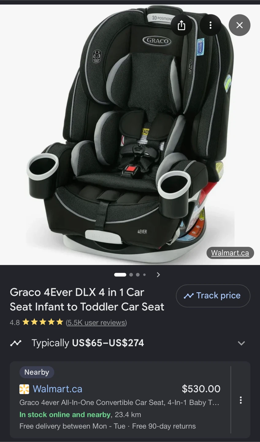 Graco Car Seat 10 positions - photo 3