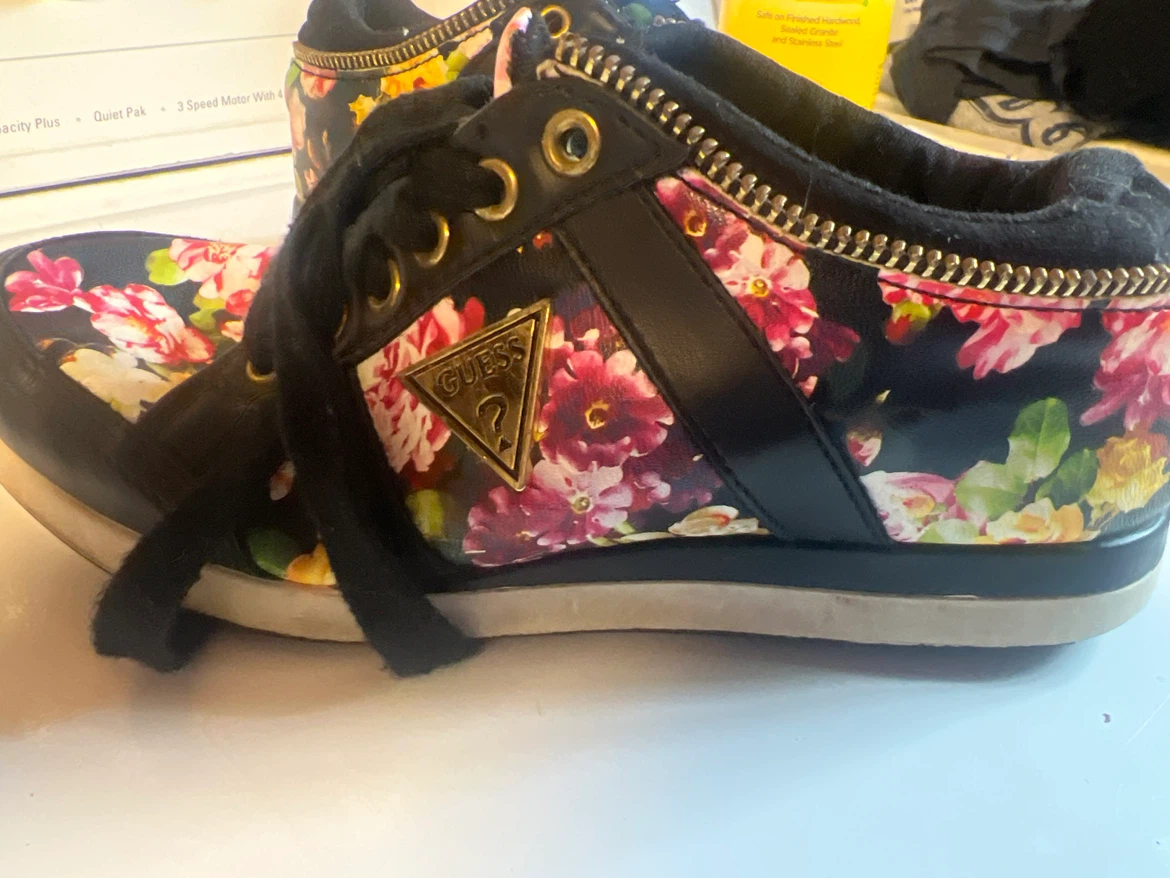 Guess Floral High-Top Sneakers - photo 2