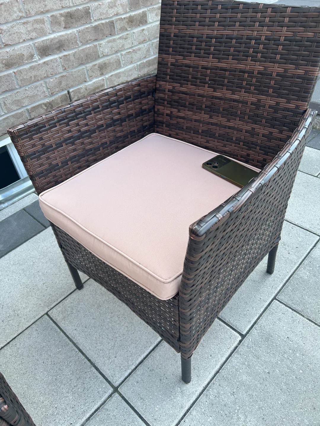 4 piece patio furniture set and large outdoor dinning table - photo 3