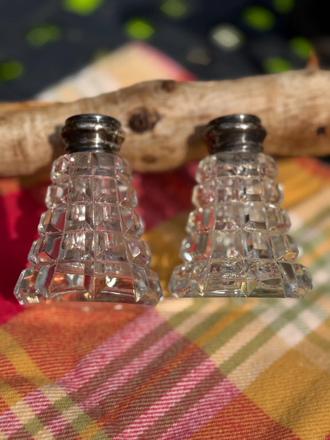 Vintage Henry Birks & Sons Crystal Salt and Pepper Shakers - photo 5