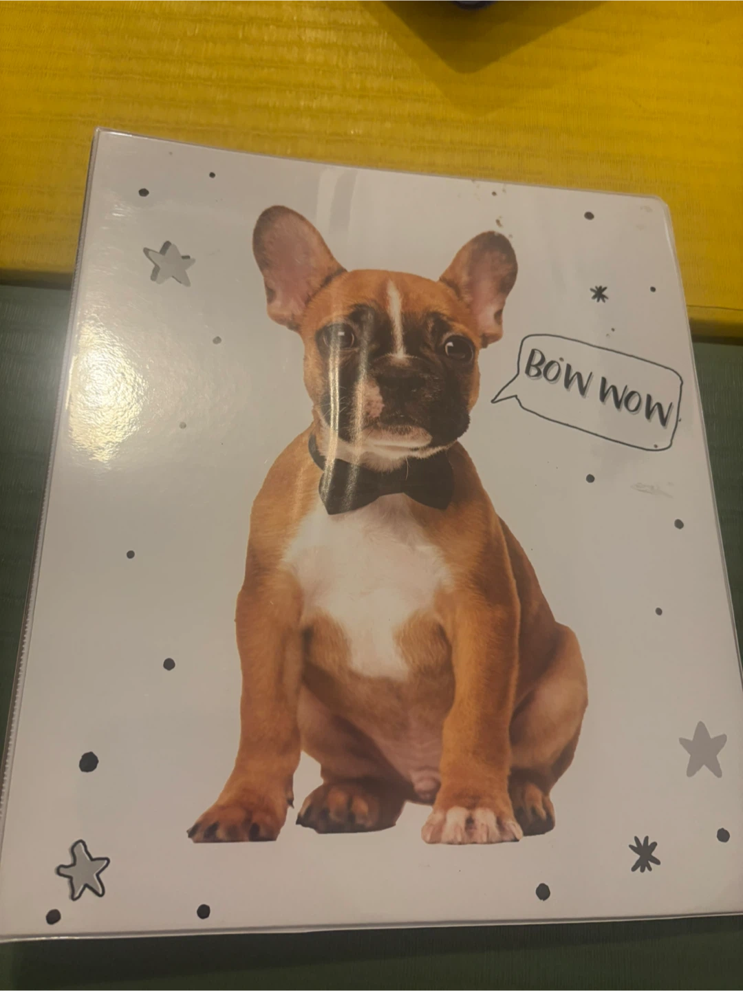 Firstline Binder with Dog Graphic