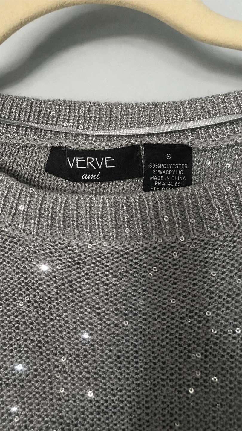 VERVE ami Sequin Sweater Size S - photo 4