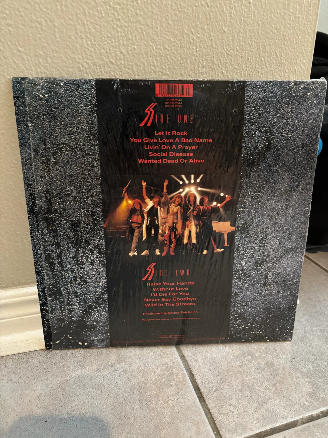 Bon Jovi Slippery When Wet Vinyl Record - photo 2