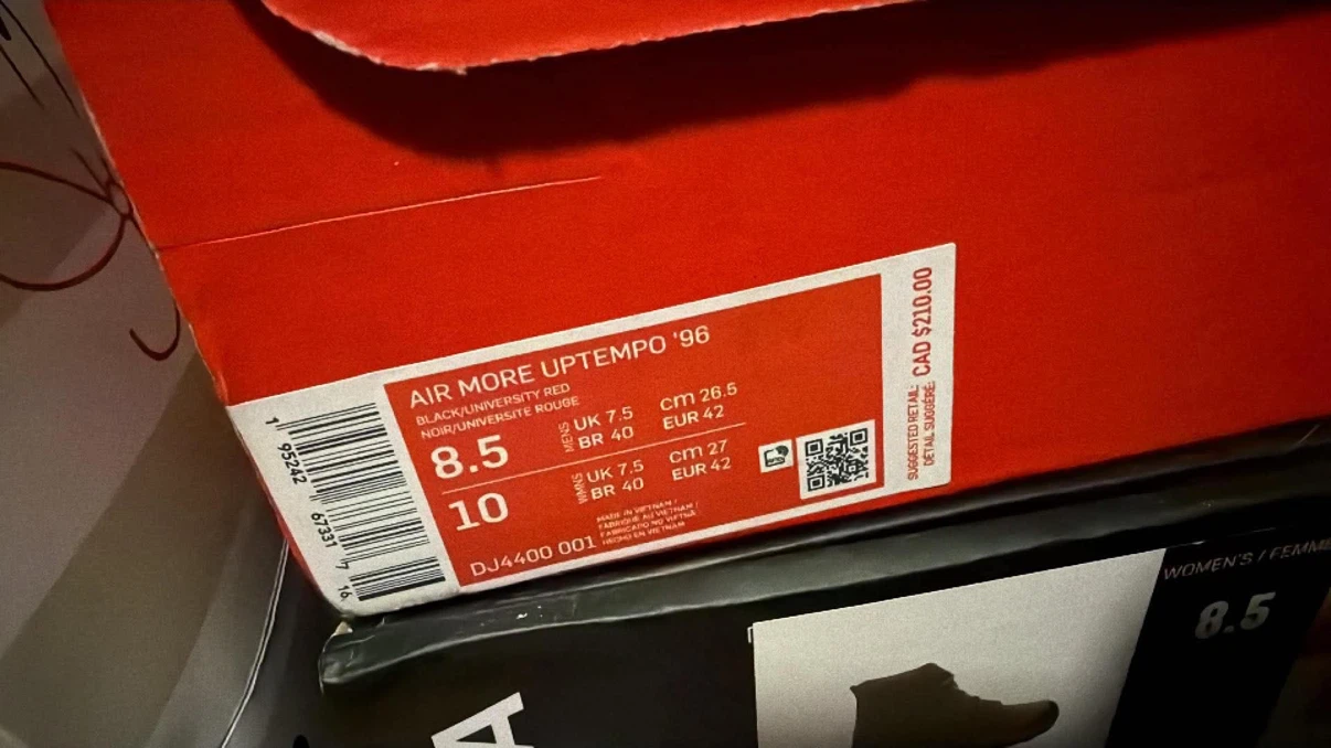 Nike Air  Uptempo '96 "Black/University Red - photo 2