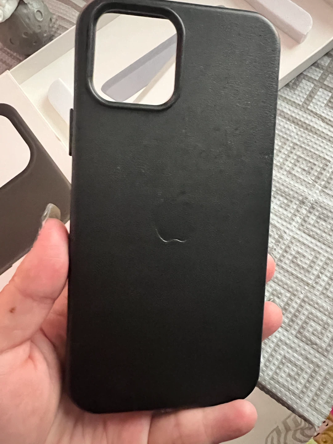 Apple iPhone 12 / 12 Pro Leather Case (MagSafe) - Black - photo 3