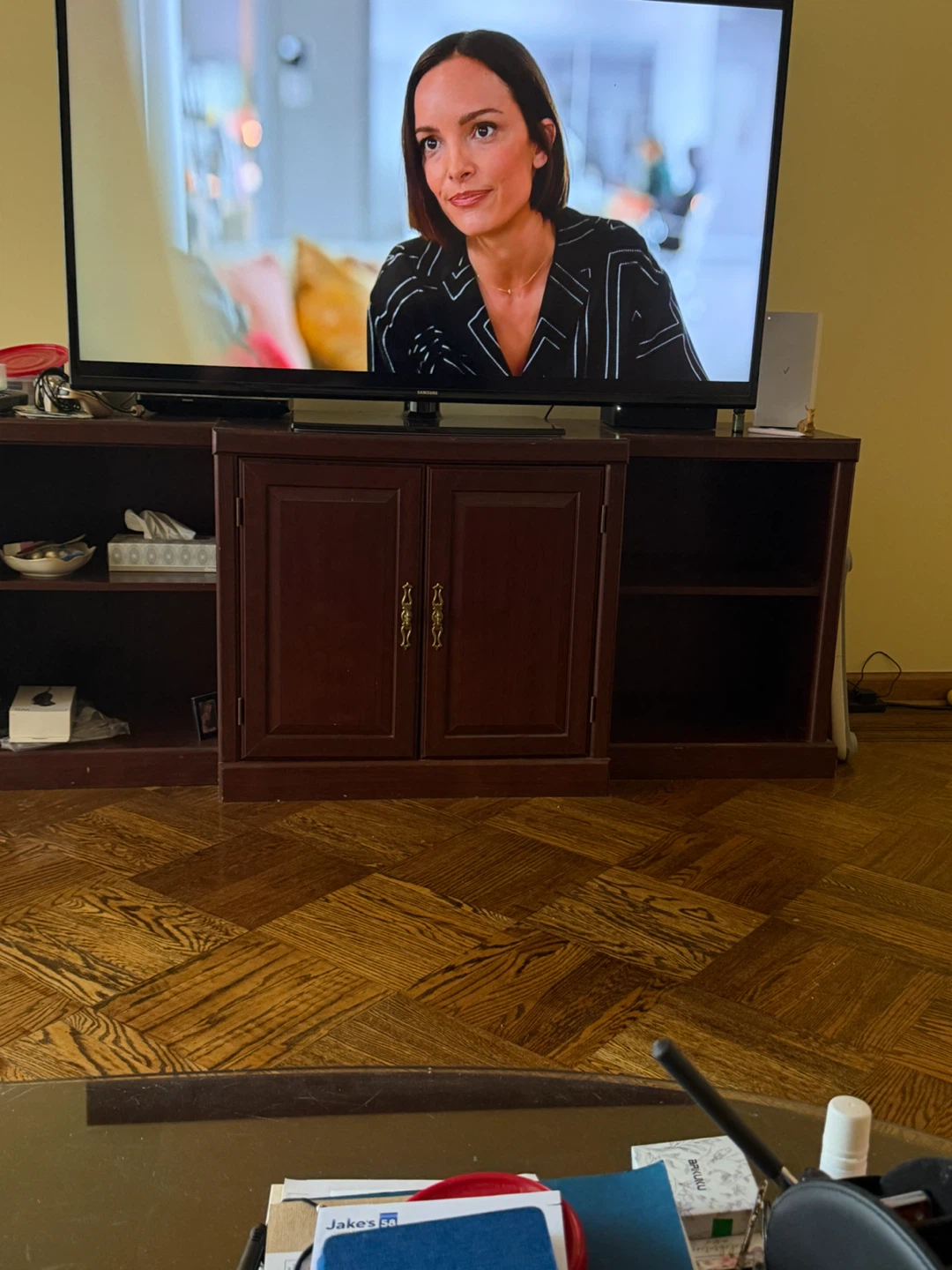 Brown Wooden TV Stand Media Console