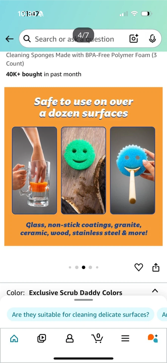 Color Magic Sponge Scrub Daddy Flexible 3pk - photo 2