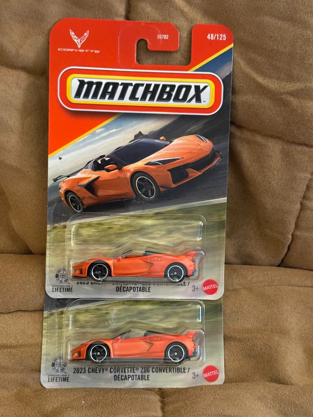 Matchbox 2023 Chevy Corvette Z06 Convertible lot of 2